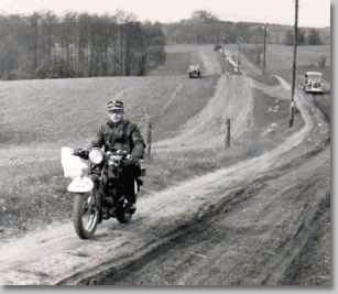 1938 - Paul Thode auf dem Motorrad